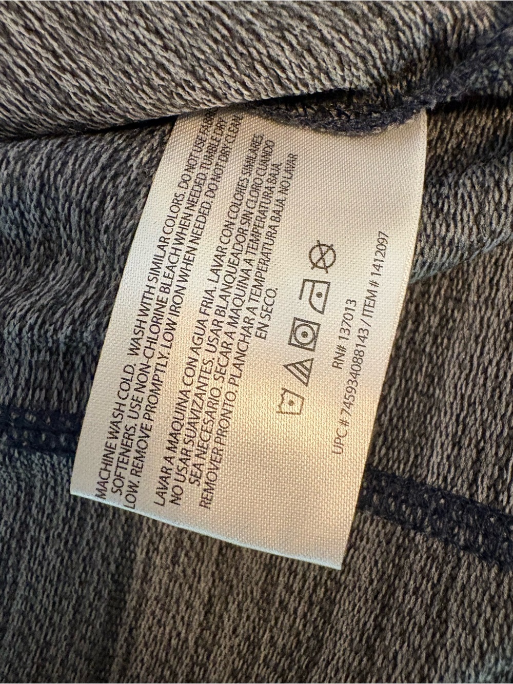 Orvis Blue Heather Quarter Zip Pullover Sweater Men’s Medium - Picture 6 of 7